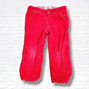 Tootsa MacGinty Lined Red Corduroy Pants Size 2-3T Unisex
